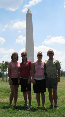 First Kannenberg Family Vacation - August, 2008 Washington Monument