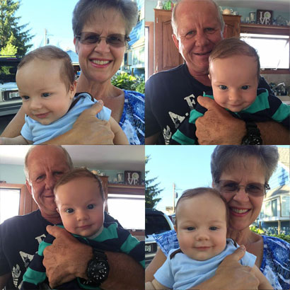 Being grandparents is great! We loved holding and getting to know our first grandson, Lucas Wilson Spicer!